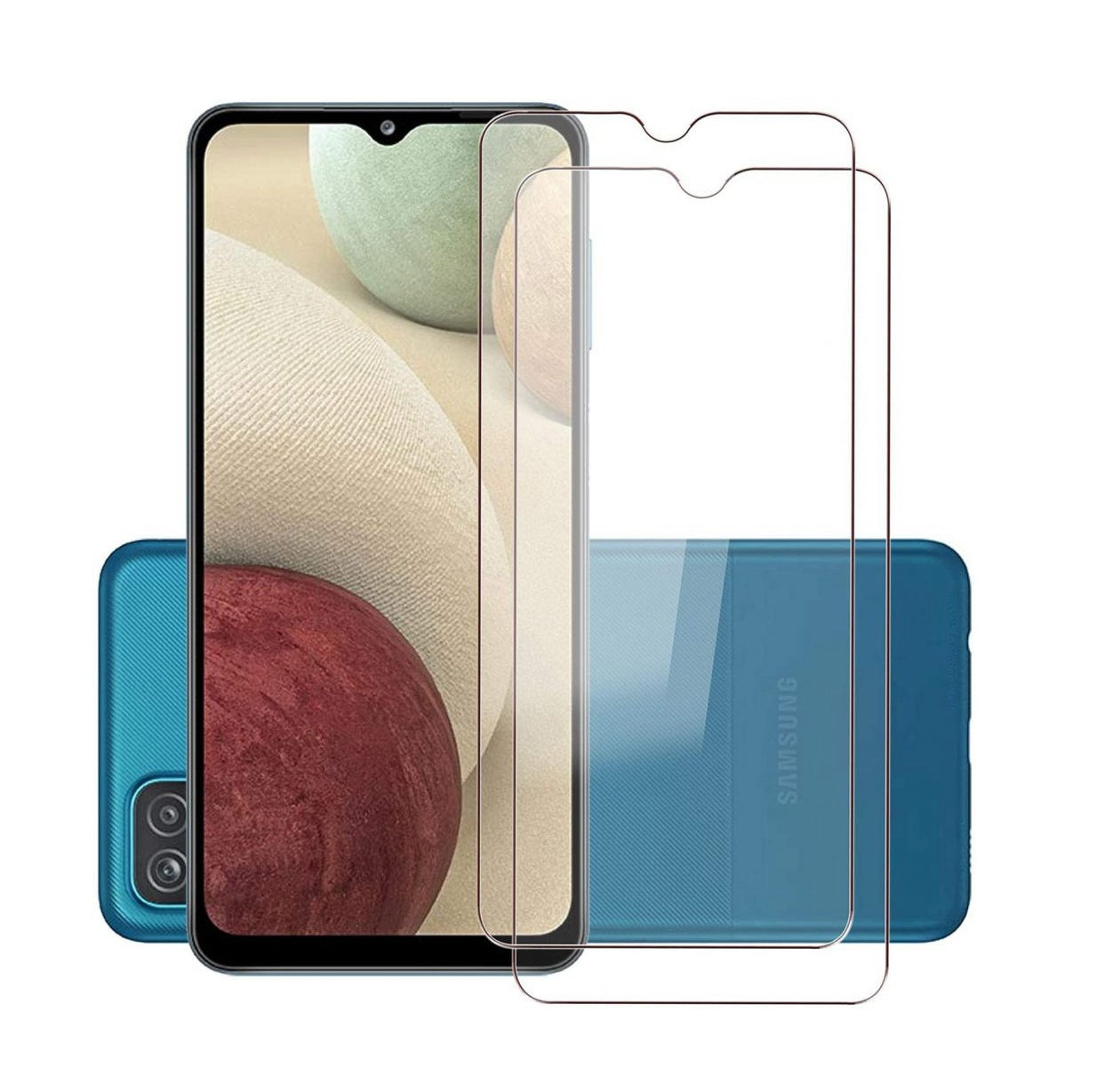 (2 Pack) Tempered Glass Screen Protector for Samsung Galaxy A12 (2 Pack) Tempered Glass Screen Protector for Samsung Galaxy A12